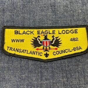 Vintage Boy Scouts of America Black Eagle Lodge 482 S7 Pocket flap Patch